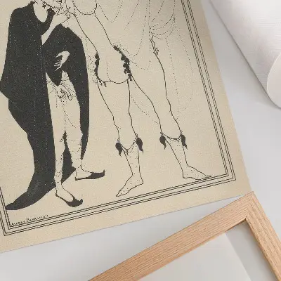 Premium wall art featuring The Herald's Examination Based on Aristophanes' Lysistrata by Aubrey Beardsley
