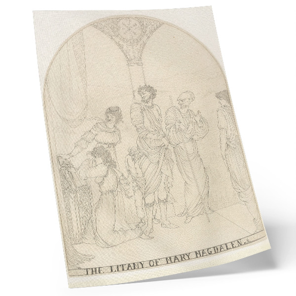 Decorative poster Litany of Mary Magdalene by Aubrey Vincent Beardsley