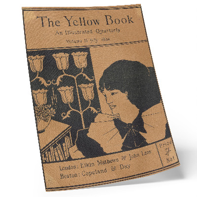 Art print Cover of The Yellow Book, an illustrated quarterly, Volume II, July 1894, Aubrey Beardsley