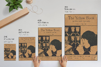 Art print Cover of The Yellow Book, an illustrated quarterly, Volume II, July 1894, Aubrey Beardsley