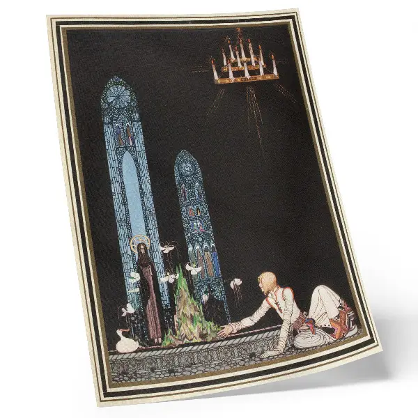 Premium wall art Kay Nielsen illustration for the book East of the Sun and West of the Moon