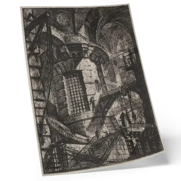 The Round Tower by Giovanni Battista Piranesi decorative art print from the 1780s