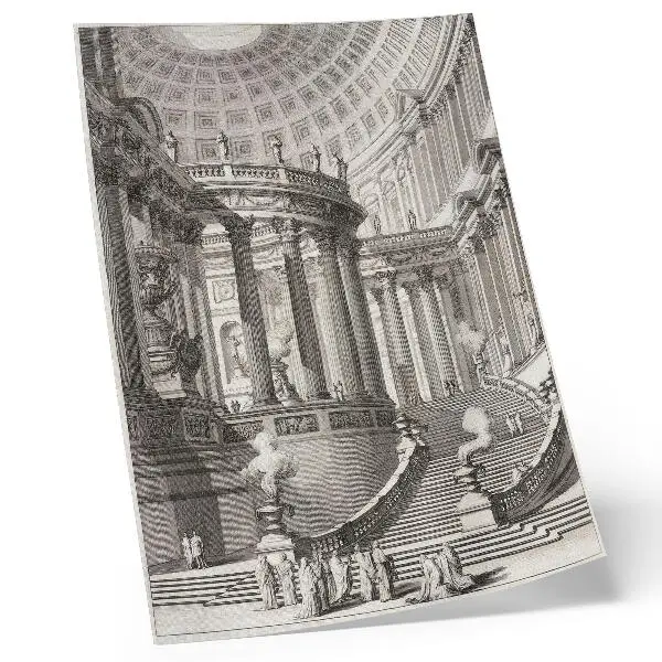 Ancient Temple print by Giovanni Battista Piranesi poster