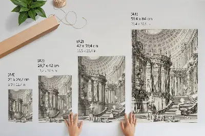 Ancient Temple print by Giovanni Battista Piranesi poster