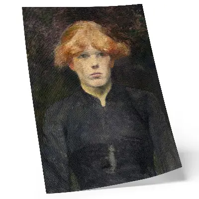 Art print high-resolution painting of Carmen by Henri de Toulouse-Lautrec from 1884