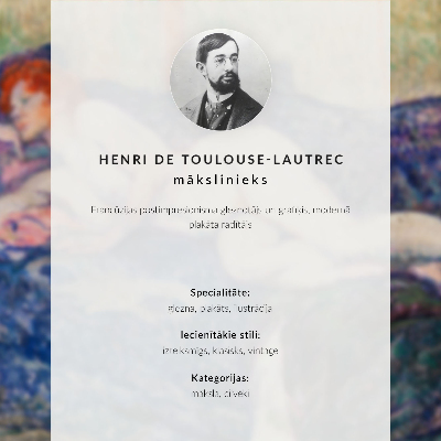 Poster Mr. Boileau in the Café (1893) – a high-resolution painting by Henri de Toulouse-Lautrec