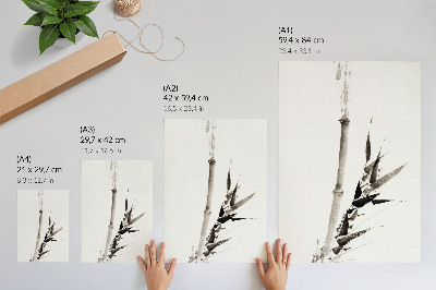 Poster Katsushika Hokusai (1760-1849) vintage bamboo in the Japanese Ukiyo-e style