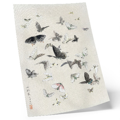 Poster Hokusai's Butterflies and Moths