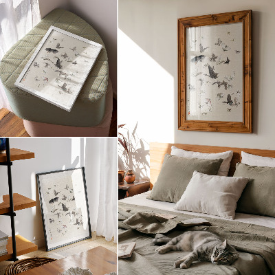 Poster Hokusai's Butterflies and Moths