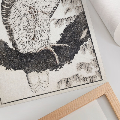Decorative poster Katsushika Hokusai's Bird from the Album of Sketches (1814), vintage Japanese woodblock print