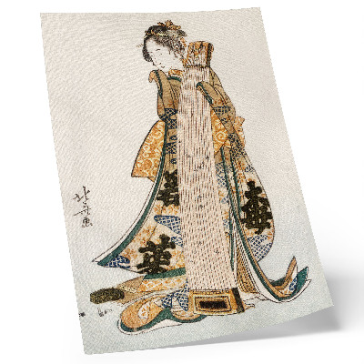Decorative poster Japanese Hokusai (1760-1849) in vintage ukiyo-e style