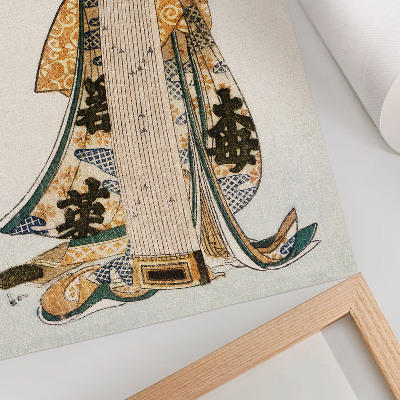 Decorative poster Japanese Hokusai (1760-1849) in vintage ukiyo-e style