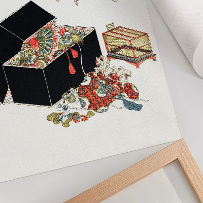 Poster Hokusai's Japanese jewelry box (1822)