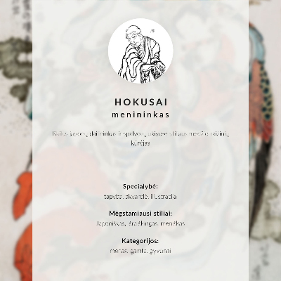 Premium wall art Fudō Myōō mask, Katsushika Hokusai School