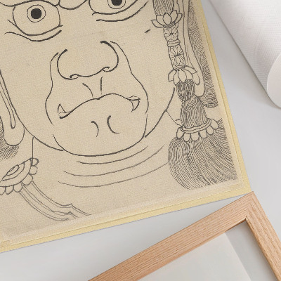 Premium wall art Fudō Myōō mask, Katsushika Hokusai School