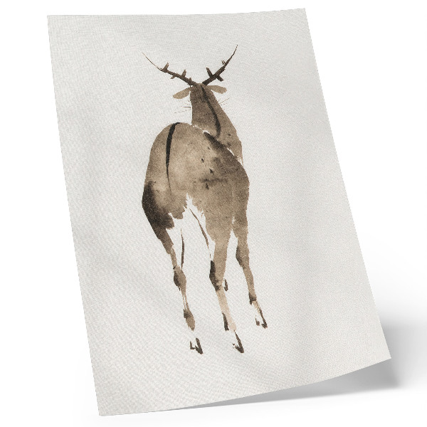 Poster Katsushiki Hokusai's Deer (1904), vintage animal illustration