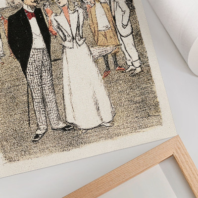 Premium wall art The Eternal Trio (1899) – engraving by Théophile Alexandre Steinlen