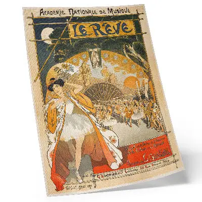 The Dream (1891) by Théophile Alexandre Steinlen decorative poster