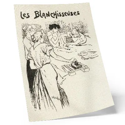 Les Blanchisseuses by Théophile Alexandre Steinlen poster