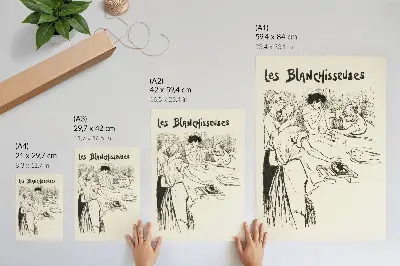 Les Blanchisseuses by Théophile Alexandre Steinlen poster