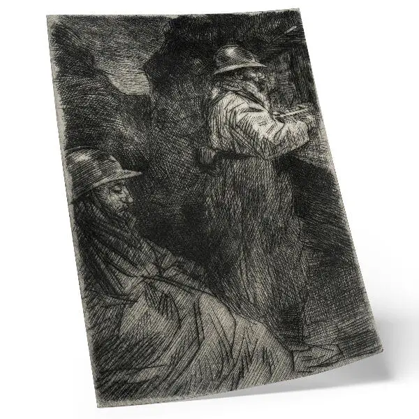 Art print In the Barracks by Théophile Alexandre Steinlen