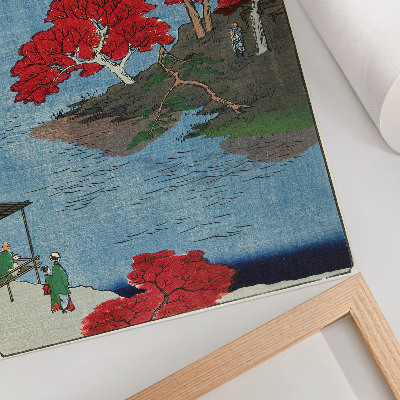 Premium wall art Autumn at the Akiba Temple in Ukiji (1857) antique Japanese prints by Utagawa Hiroshige
