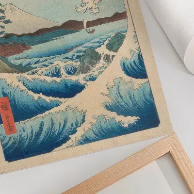 Art print A Great Wave on Satta Beach in Suruga from the series Thirty-six Views of Fuji by Utagawa Kuniyoshi