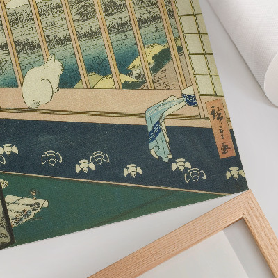 Premium wall art Asakusa Rice Fields and the Torinomachi Festival from the series One Hundred Famous Views of Edo by Hiroshige