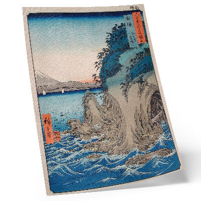 Art print Cave entrance on Enoshima Island in Sagami Province, no. 15, by Utagawa Hiroshige