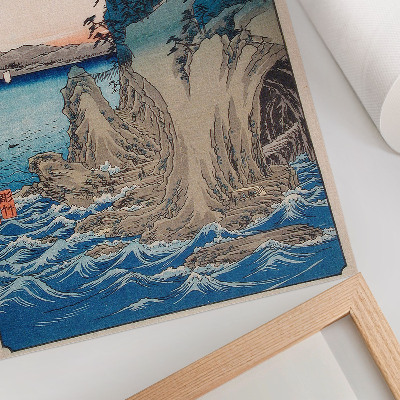 Art print Cave entrance on Enoshima Island in Sagami Province, no. 15, by Utagawa Hiroshige