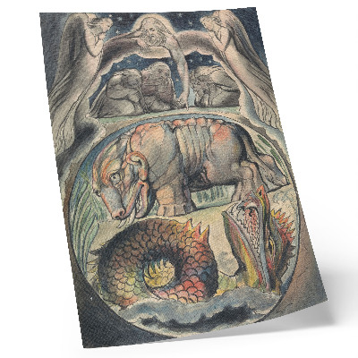 Premium wall art Behemoth and Leviathan (after William Blake)