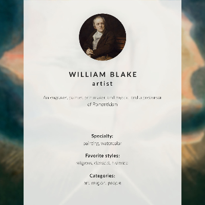 Poster The First Book of Urizen, Board 3 (Bentley 22)