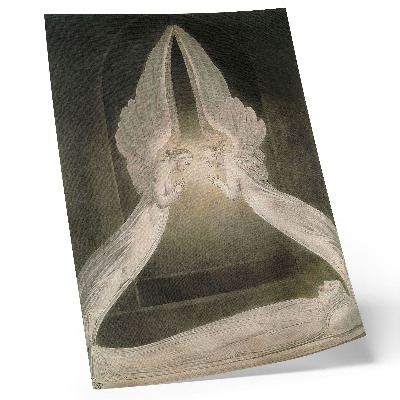 Art print Christ in the Tomb, Guarded by Angels (1805), watercolor by William Blake