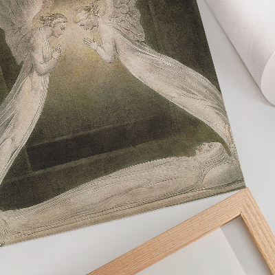 Art print Christ in the Tomb, Guarded by Angels (1805), watercolor by William Blake