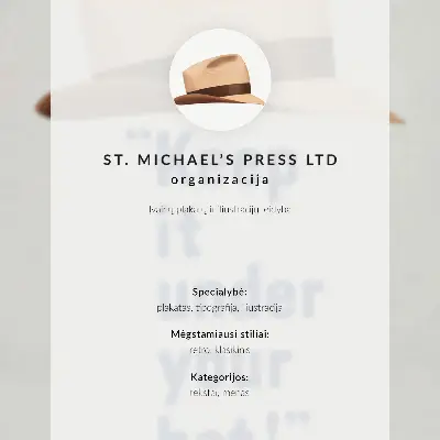 Art print high resolution 1940s Keep It Under Your Hat! poster by St. Michael's Press Ltd
