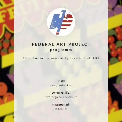 The Fruit Shop 1936 Federal Art Project decorative poster decorative poster