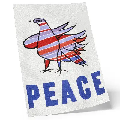 McCarthy Peace (1968) by Ben Shahn poster with bird design
