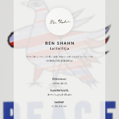 Poster McCarthy Peace (1968) with bird by Ben Shahn