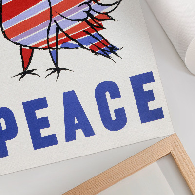 Poster McCarthy Peace (1968) with bird by Ben Shahn