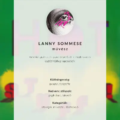 Hot Stuff! 1985 Lanny Sommese decorative poster decorative poster