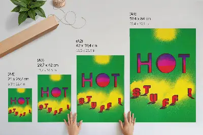Hot Stuff! 1985 Lanny Sommese decorative poster decorative poster