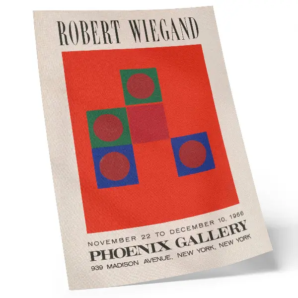 Robert Wiegand exhibition poster from 1965