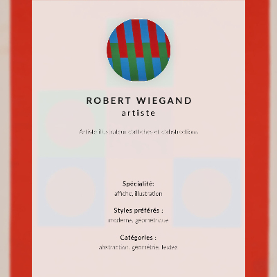 Poster Robert Wiegand's exhibition poster (1965)