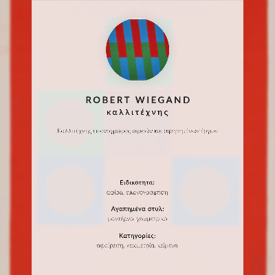 Poster Robert Wiegand's exhibition poster (1965)