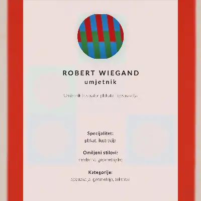 Robert Wiegand exhibition poster from 1965