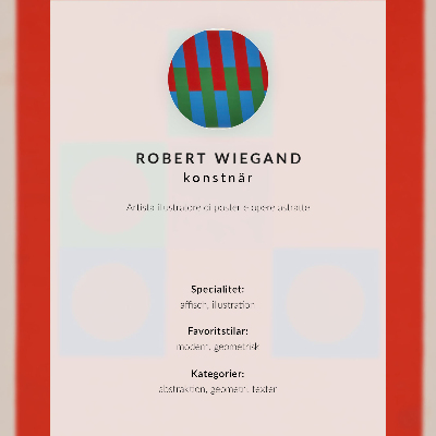 Poster Robert Wiegand's exhibition poster (1965)