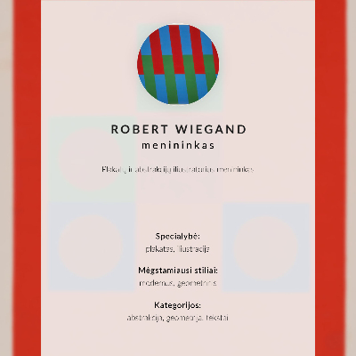 Poster Robert Wiegand's exhibition poster (1965)