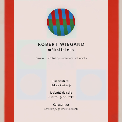 Poster Robert Wiegand's exhibition poster (1965)