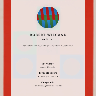 Poster Robert Wiegand's exhibition poster (1965)
