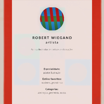 Poster Robert Wiegand's exhibition poster (1965)